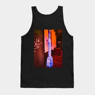 Graffiti Orange Pop Art Stickers NYC Tank Top